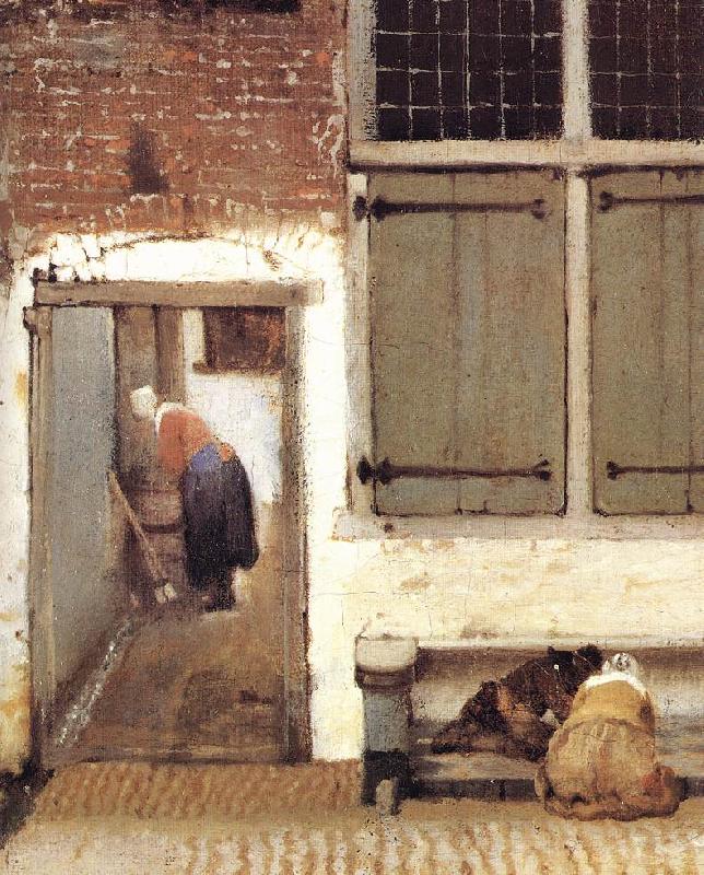 VERMEER VAN DELFT, Jan The Little Street (detail) wt